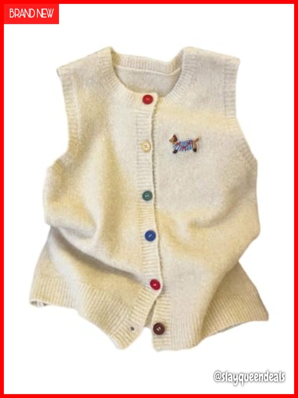 Lightweight Sleeveless Button Up Cardigan Sweater Vest Knit Outerwear